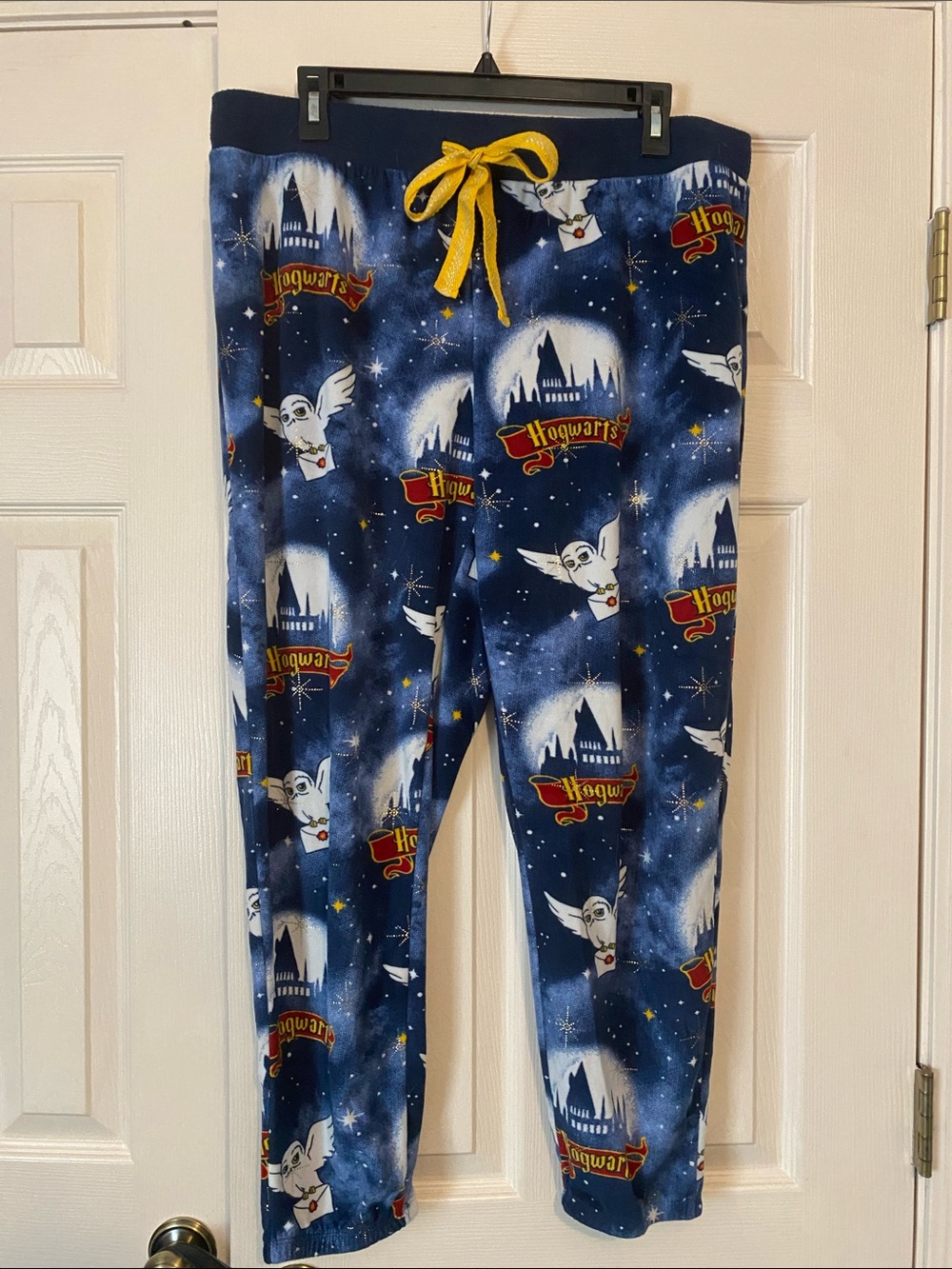 Women's Blue Hogwarts Fleece Pajama Pants